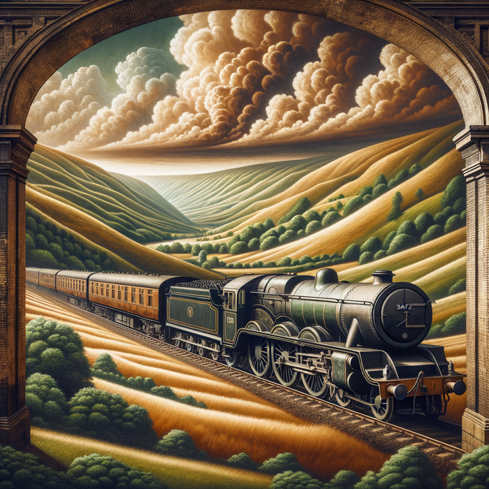 Grand Vintage Train Paint By Diamonds Art