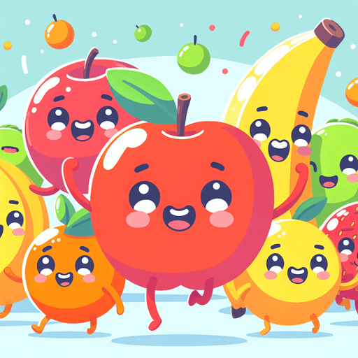 Cheerful Fruit Parade Paint By Diamonds Art