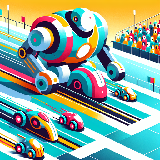 Robot Race Day Painting Diamond Kit