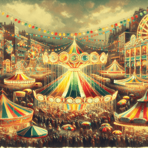 Vintage Fairground DIY Paint By Diamonds