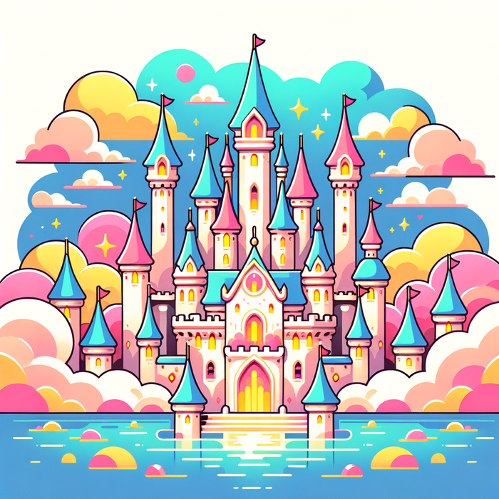 Princess's Magical Castle Paint By Color