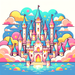 Princess's Magical Castle Paint By Color