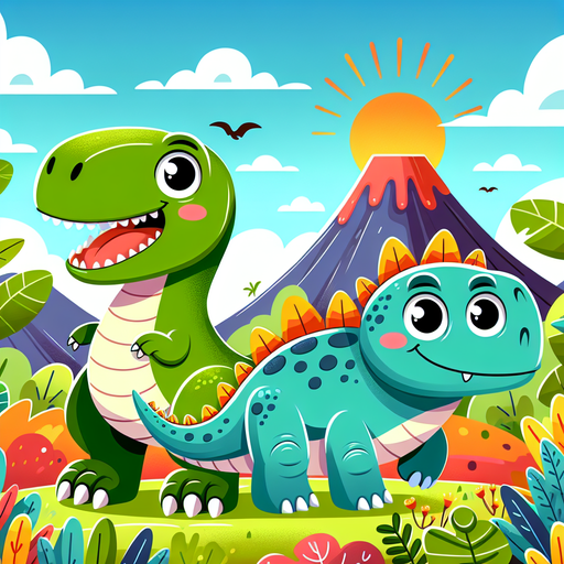 Silly Dino Adventures Paint By Diamonds