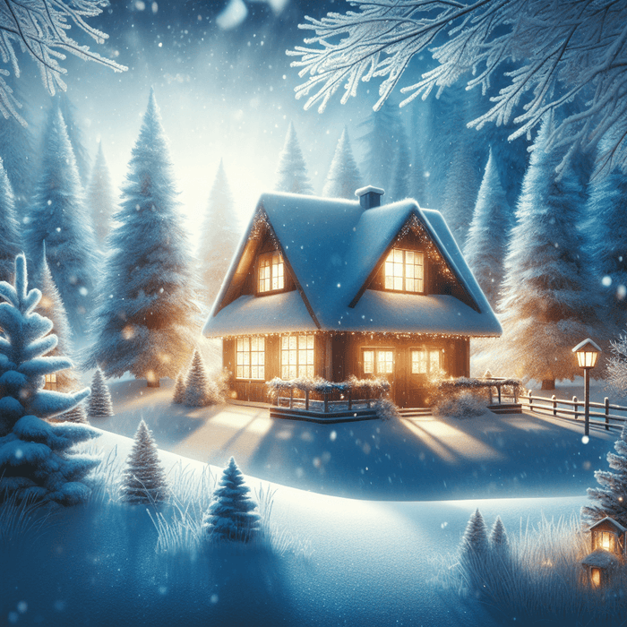 Winter Wonderland Retreat Painting By Diamonds Kit