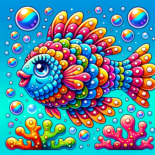 Radiant Rainbow Fish Paint By Diamonds Kits