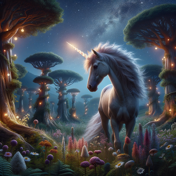 Mystical Unicorn Fantasy 5D DIY Paint By Diamond Kit