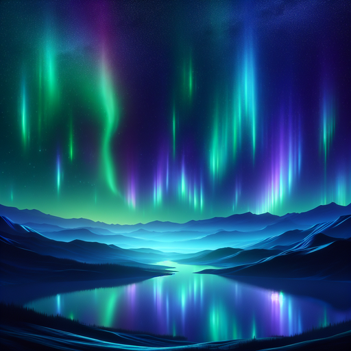 Gorgeous Aurora Borealis Paint By Diamonds