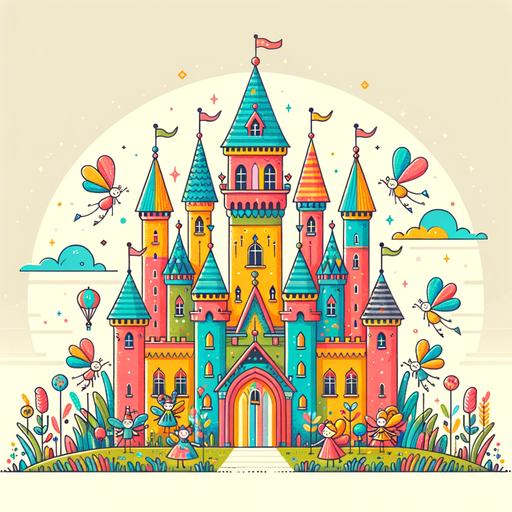 Happy Fairy Tale Castle Paint By Diamonds Kits