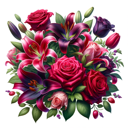 Elegant Floral Bouquet Diamonded Painting Kits