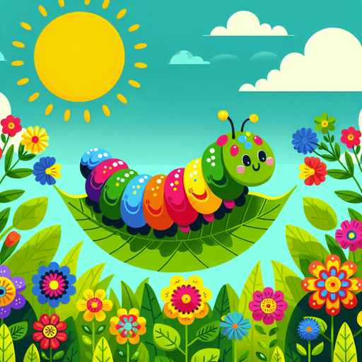 Colorful Caterpillar Adventure DIY Paint By Diamonds