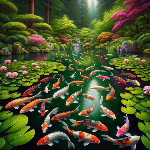 Colorful Fish Pond Paint By Diamonds