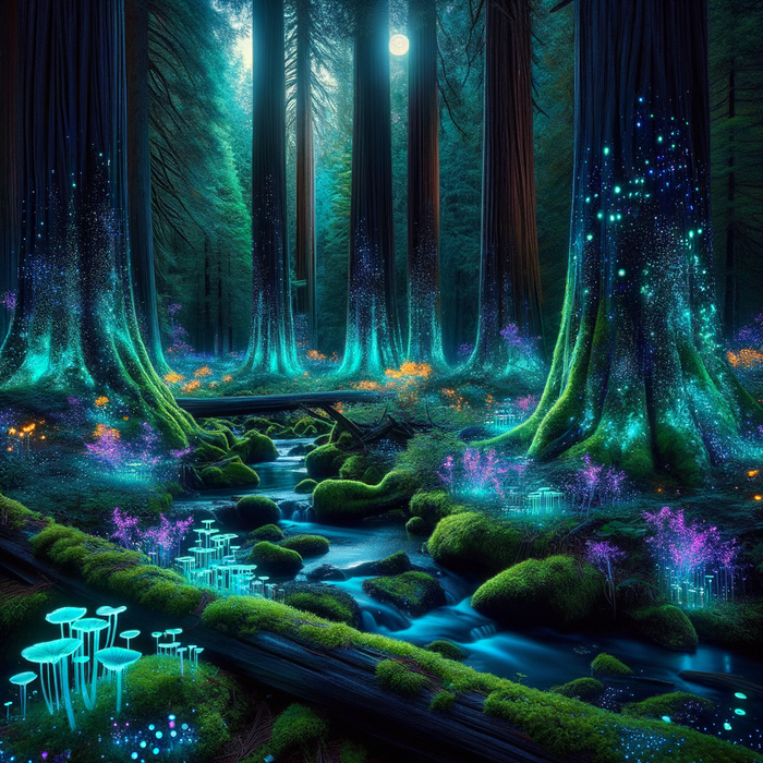 Enchanted Forest Glow 5D DIY Paint By Diamond Kit