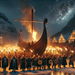 Up Helly Aa Fire Festival - Scotland Painting By Diamonds Kit