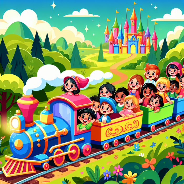 Fairy Tale Train Ride Paint By Diamond