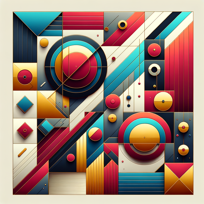 Abstract Geometric Harmony 5D DIY Paint By Diamond Kit