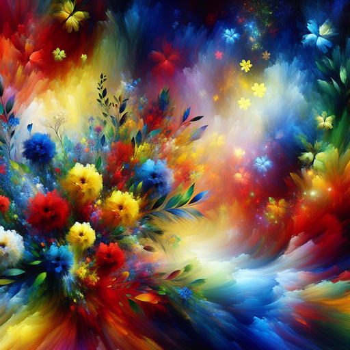 Vibrant Floral Explosion Diamonded Painting Kits