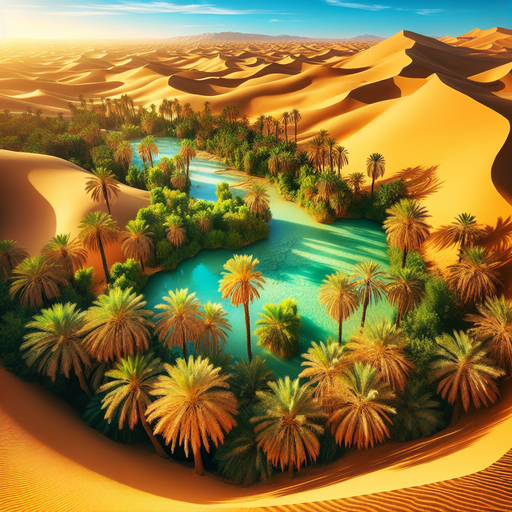 Desert Oasis Mystery Painting By Diamonds Kit