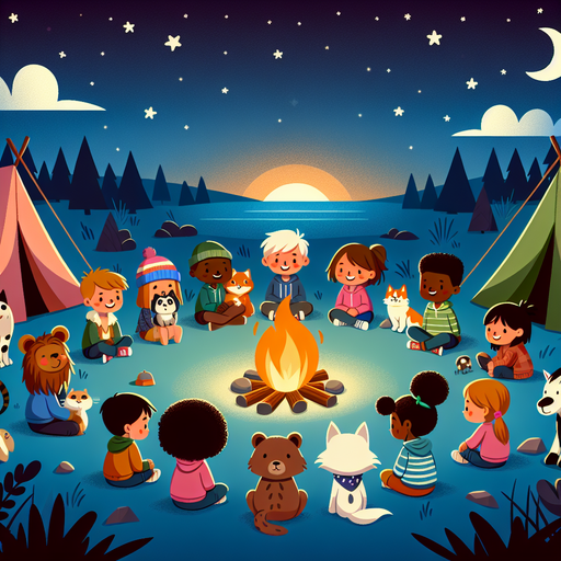 Starry Night Camping Trip DIY Paint By Diamonds