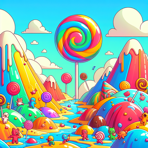 Adventure On Candy Mountain Paint By Diamonds