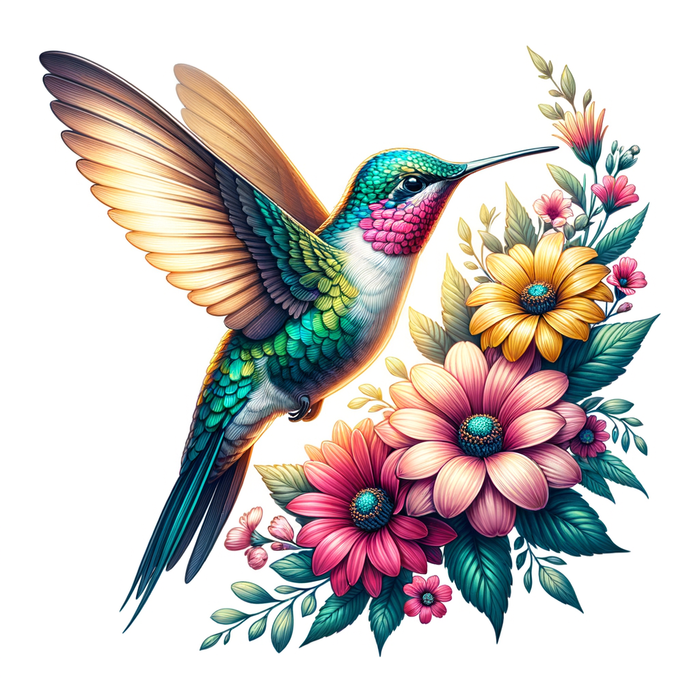 Hummingbird Delight Paint By Color