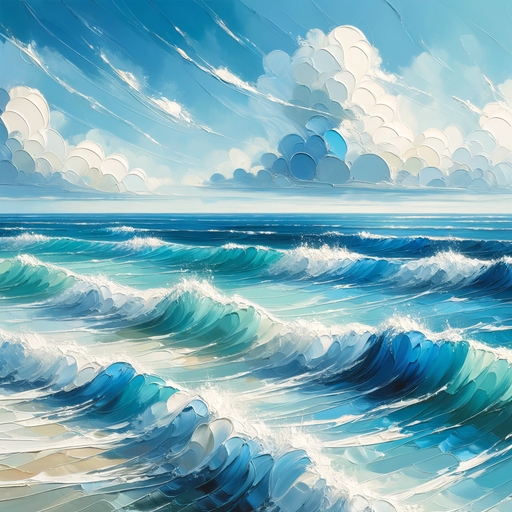 Ocean Wave Reverie Diamond Painting