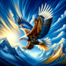 Majestic Eagle Flight Paint By Diamonds Art