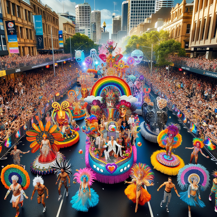 Sydney Gay And Lesbian Mardi Gras - Australia Paint By Color