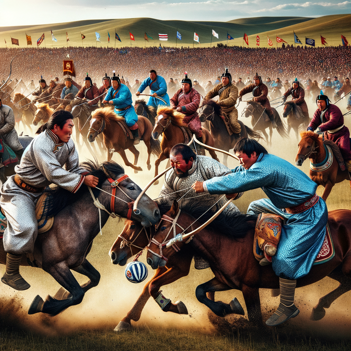 Naadam Festival - Mongolia Paint By Color