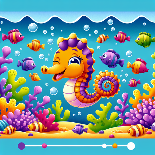 Charming Seahorse Diamond Painting