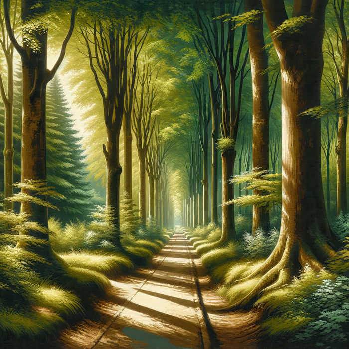 Tranquil Forest Trail Paint By Color