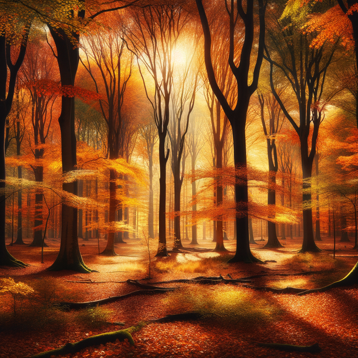 Dreamy Autumn Forest Diamond Painting