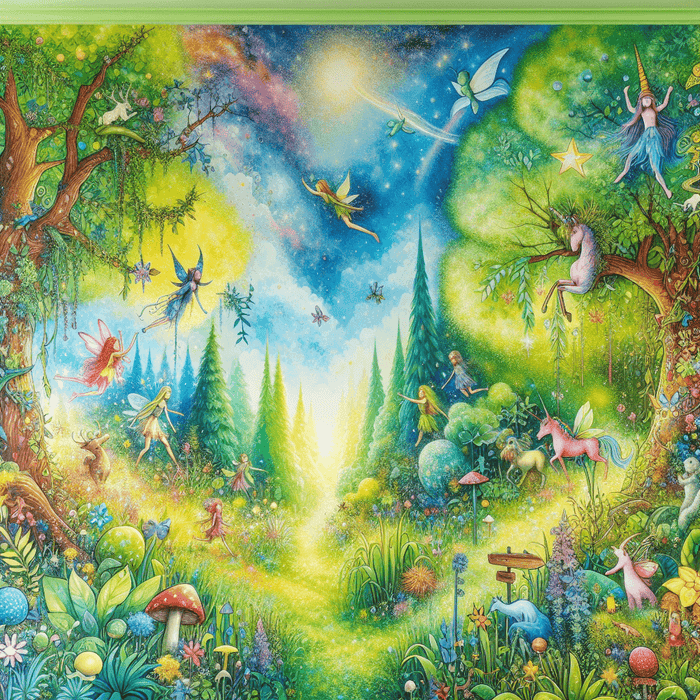 Fantasy Woodland Scene Paint By Color