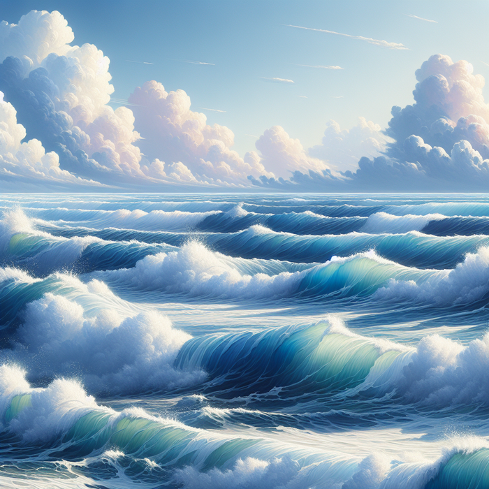 Ocean Wave Serenity Diamonded Painting Kits