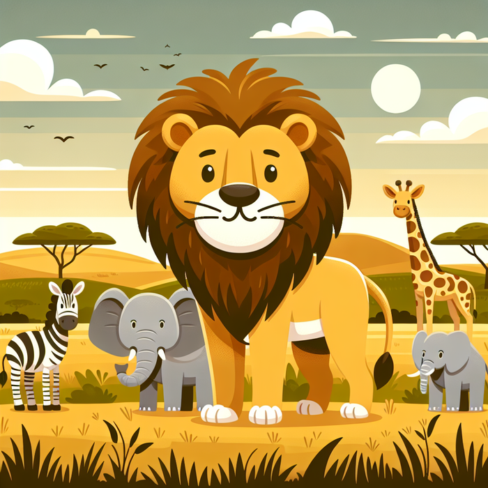 Heroic Lion's Safari Quest Paint By Diamonds Art