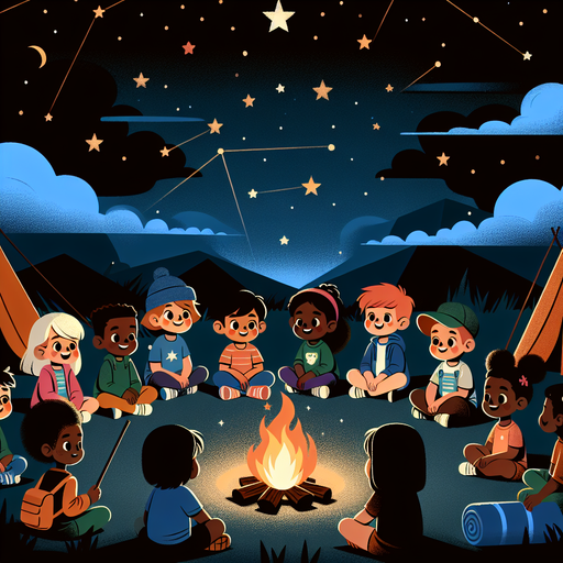 Starry Night Campout DIY Paint By Diamonds