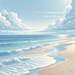 Serene Beach Tranquility Paint By Diamonds Kits