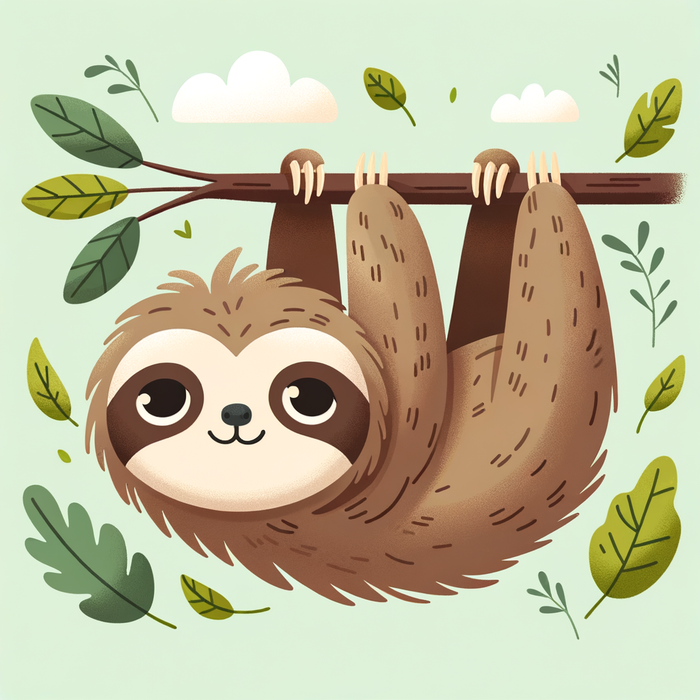 Sleepy Sloth Paint By Diamonds Kits