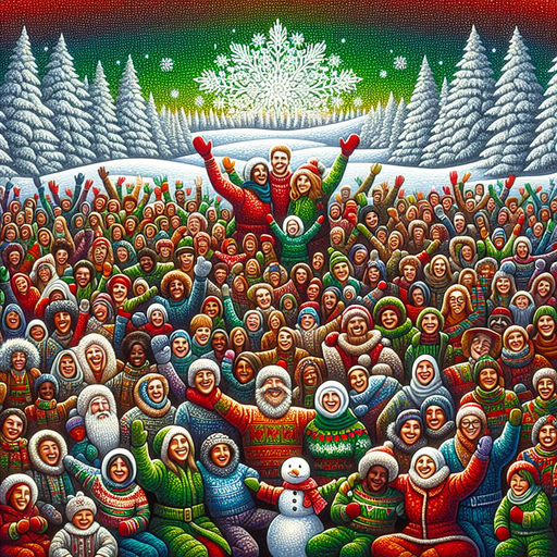 Festive Winter Celebration DIY Paint By Diamonds