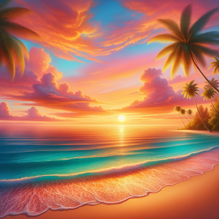 Tropical Serenity Paint By Diamonds Kits