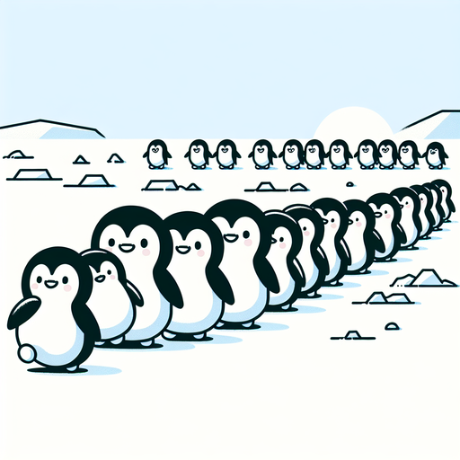 Polar Penguin Parade DIY Paint By Diamonds