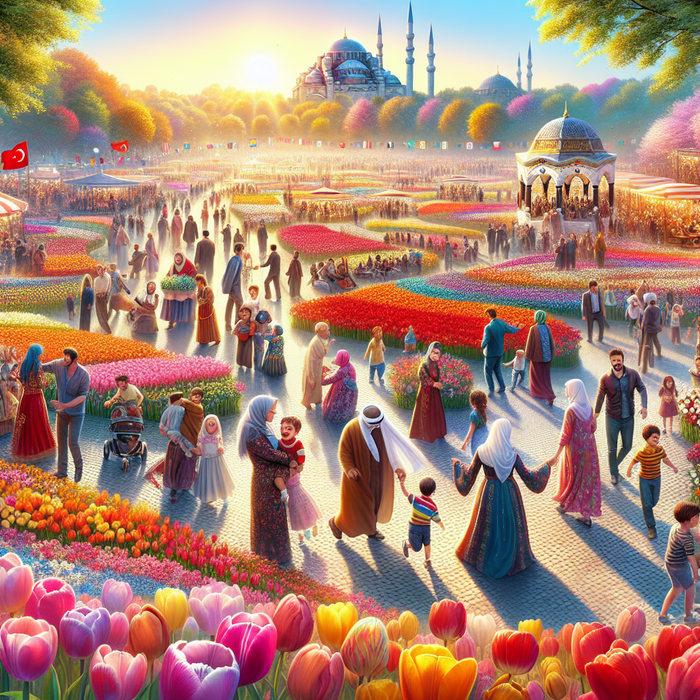 Istanbul Tulip Festival Paint By Color