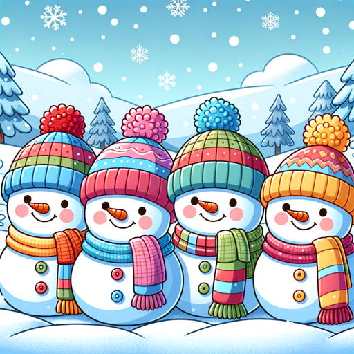 Joyful Snowmen Paint By Diamonds Kits