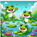 Adventure With Little Frogs Diamond Painting