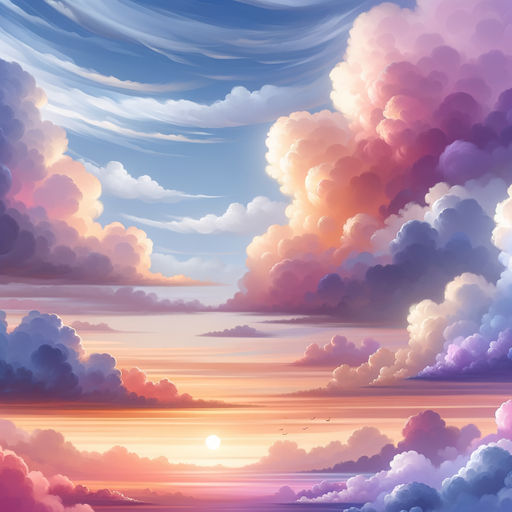 Ethereal Cloudscape Painting Diamond Kit