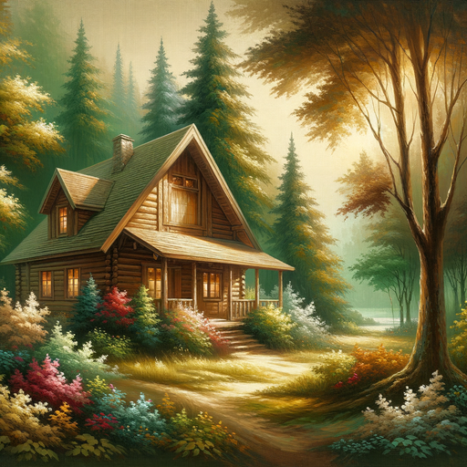 Charming Woodland Cabin Paint By Diamonds Art