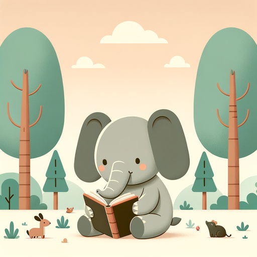 Cuddly Elephant Storyteller Paint By Color