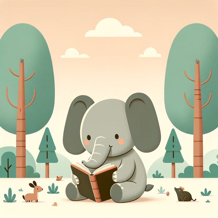 Cuddly Elephant Storyteller Paint By Color