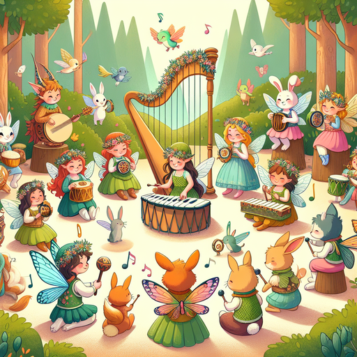 Magical Music In Fairy Forest Paint By Diamonds Art