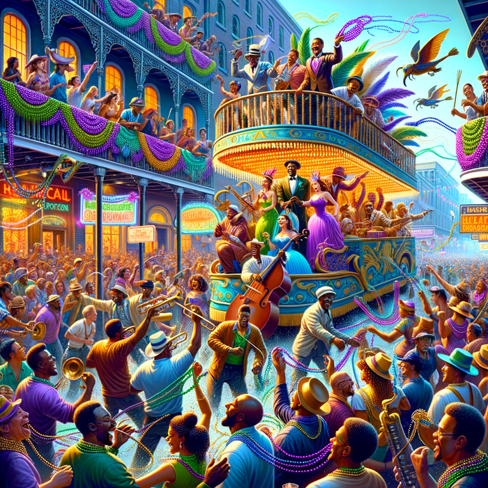 Mardi Gras Painting By Diamonds Kit