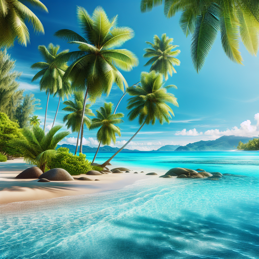 Tropical Tranquility Painting By Diamonds Kit